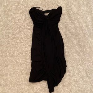 Bebe Black Strapless Dresss